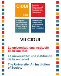 VII CIDUI Congrés Internacional de Docència Universitària i Innovació 2012