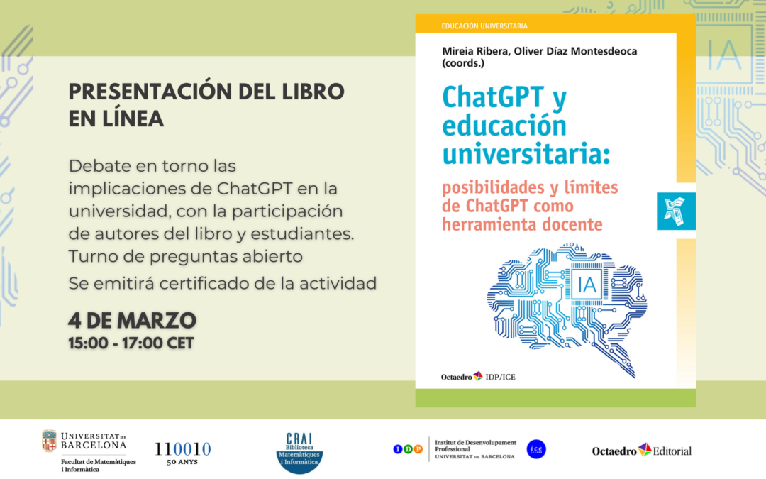 Presentación del libro en línea: ChatGPT y educación universitaria