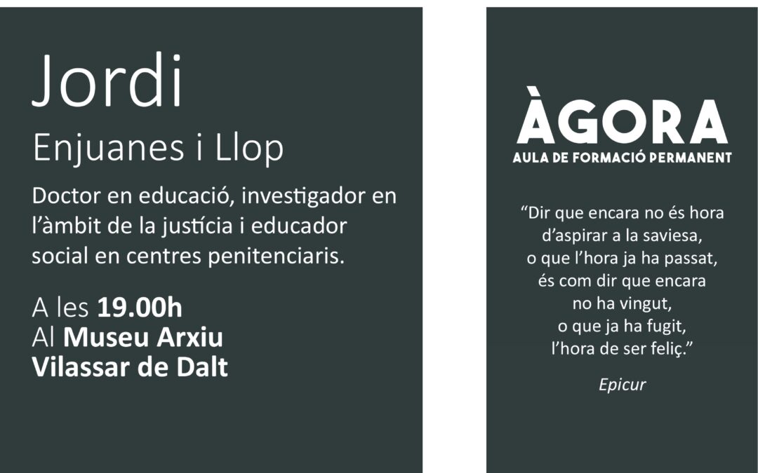EDUCAR A PRESONS… CONTRADICCIÓ O NECESITAT?