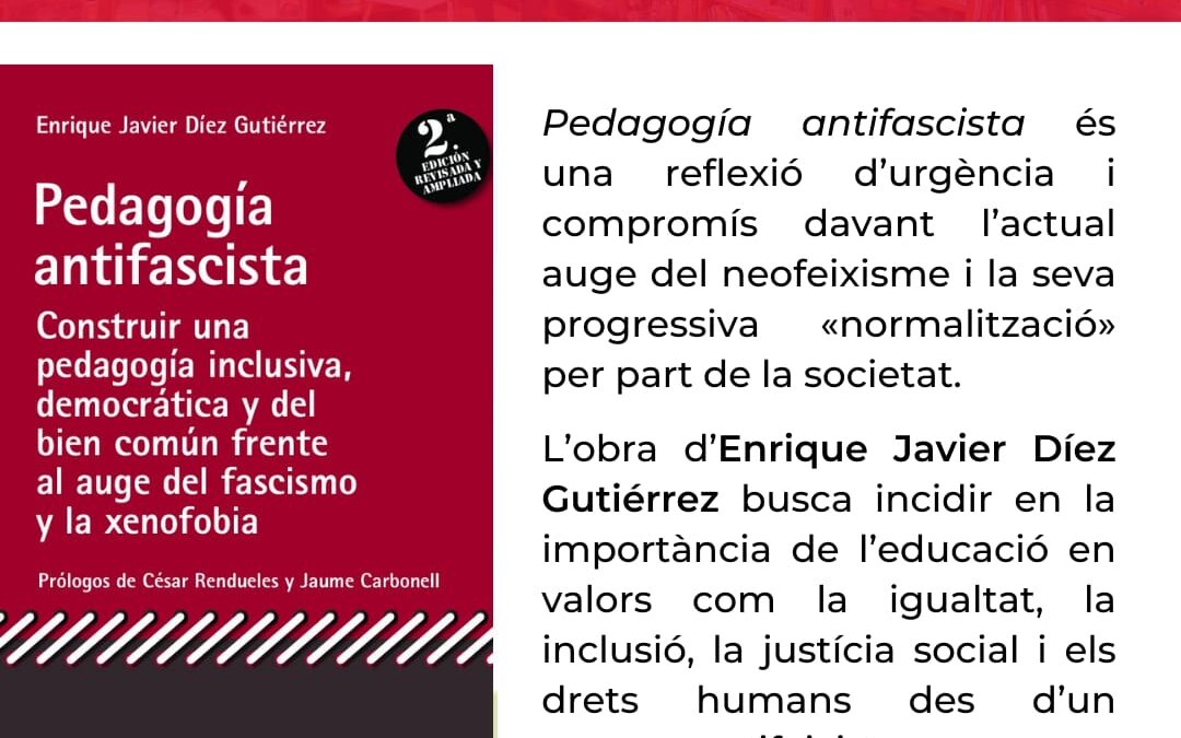 Presentación del libro: Pedagogía antifascista